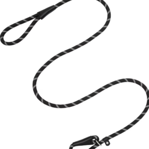 Reflective Slip lead Black 72"